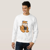 Sweatshirt Tiger à manger avec Bowl (Devant entier)