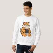 Sweatshirt Tiger à manger avec Bowl (Devant entier)