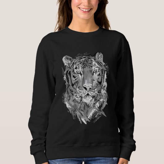 Sweatshirt Tiger Animal Art Animal Lovers_3 (Devant)