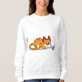 Sweatshirt Tiger chat avec souris (Devant)