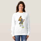 Sweatshirt Tiger en baseball avec batte de baseball (Devant entier)