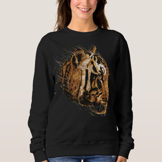 Sweatshirt Tiger Tiger Face Posters de animaux (Devant)