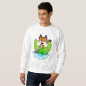 Sweatshirt Tigre à la chasse (Devant entier)