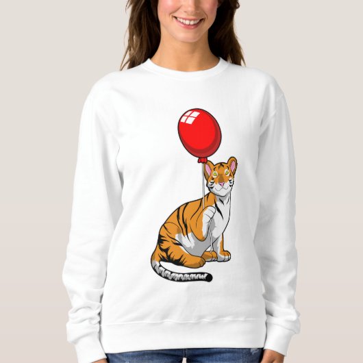 Sweatshirt Tigre avec ballon (Devant)