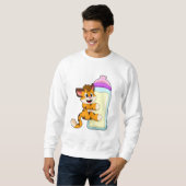Sweatshirt Tigre avec Bébé bouteille de lait (Devant entier)