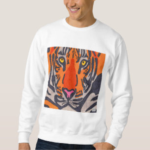 Sweatshirt Tigre (blanc) - Sweat-shirt homme