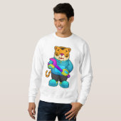 Sweatshirt Tigre comme mécanique avec clé (Devant entier)