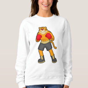 Sweatshirt Tigre en boîte avec gants de boxe