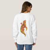 Sweatshirt Tigre Néon Surréaliste (Dos entier)