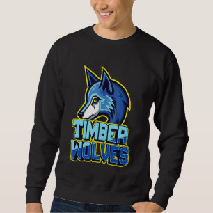 Sweatshirt Timber Wolves Fan Animal Wildlife Team Supporter