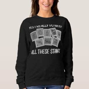 Sweatshirt Timbre cool Pour Hommes Femmes Timbre Collecte Col