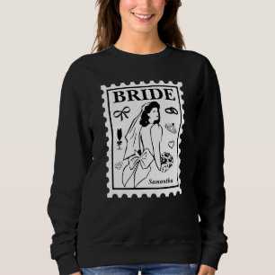Sweatshirt Timbre de mariée personnalisée