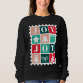 Sweatshirt Timbre de Noël Retro Joy (Devant)