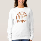 Sweatshirt TINLEY Boho Burnt Orange Rainbow Sun Mama (Devant)