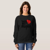 Sweatshirt Tiny But Mighty CHD Warrior Congenital Heart Disea (Devant entier)