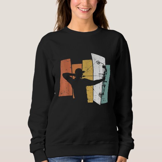 Sweatshirt Tir à l'arc Bow Vintage Retro (Devant)