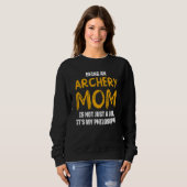 Sweatshirt Tir à l'arc Maman Mère 12 (Devant entier)