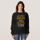 Sweatshirt Tir à l'arc maman mère 44 (Devant entier)