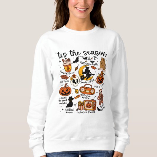 Sweatshirt Tis the Season Halloween Doodles – Cute Spooky  (Devant)