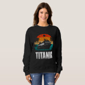 Sweatshirt Titanic The Unsinkable Ship Retro Sunset Enthusias (Devant entier)