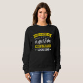 Sweatshirt Titre de poste de responsable de la comptabilité E (Devant entier)