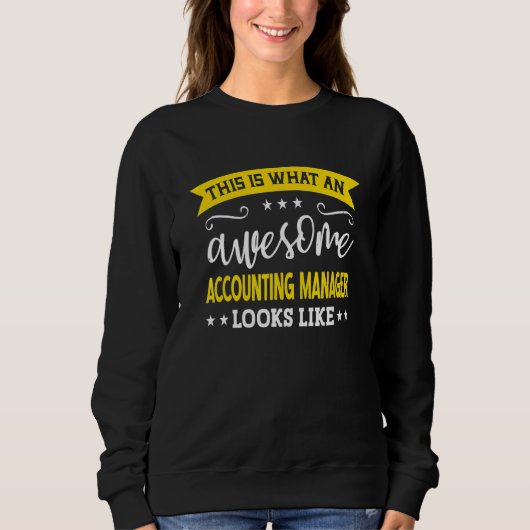 Sweatshirt Titre de poste de responsable de la comptabilité E (Devant)