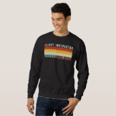 Sweatshirt Titre de profession de moniteur de vol Profession (Devant entier)