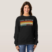 Sweatshirt Titre de profession de moniteur de vol Profession  (Devant entier)