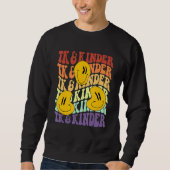 Sweatshirt TK and Kinder retro smile face Back To School kind (Devant)