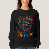 Sweatshirt TK Teacher Appreciation Week Back to School Heart (Devant)