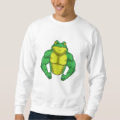 Sweatshirt Toad en Bodybuilder avec de grands Muscles (Devant)