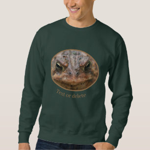 Sweatshirt Toad Face Up Close Personnalisé