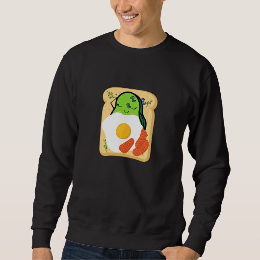 Sweatshirt Toast Avocado Cute Pour Filles Femmes Avocado & Ve (Devant)