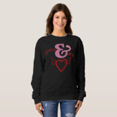 Sweatshirt Toi et moi, Saint Valentin (Devant entier)