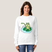 Sweatshirt Toilette de grenouille (Devant entier)