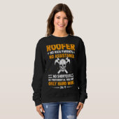 Sweatshirt Toit Pas De Parents Riches Pas D'Aide Seulement Tr (Devant entier)