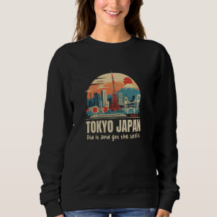 Sweatshirt Tokyo Japan Skyline Japonais Kanji Caractère Tokyo
