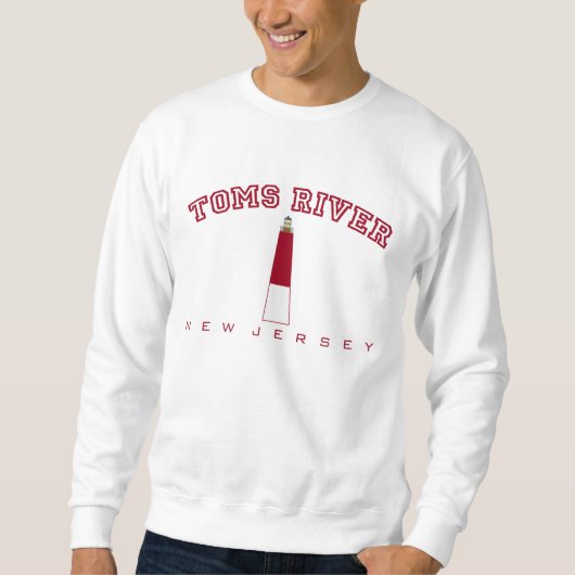 Sweatshirt Toms River - phare de Barnegat (Devant)