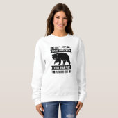 Sweatshirt Ton visage d'ours s'accroche (Devant entier)