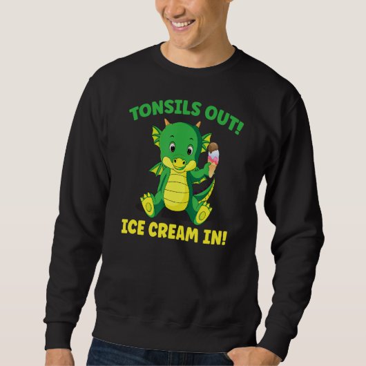 Sweatshirt Tonsillectomie Chirurgie Tonsils Sortir La Crème D (Devant)