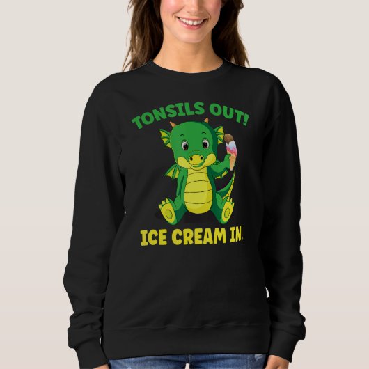 Sweatshirt Tonsillectomie Chirurgie Tonsils Sortir La Crème D (Devant)