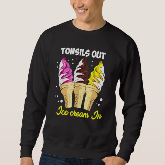 Sweatshirt Tonsils Sortir La Crème De Glace Dans Les Enfants  (Devant)