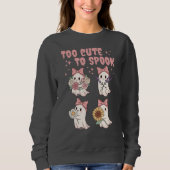 Sweatshirt Too Cute to Spook (Devant)