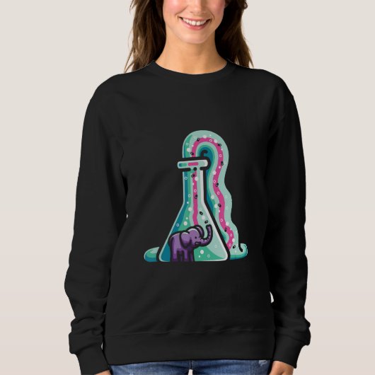 Sweatshirt Toothphase Chemistry Science Day Elephant (Devant)