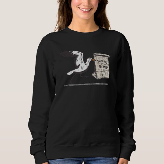 Sweatshirt Topsail Island NC Summertime Vacationing Seagull L (Devant)