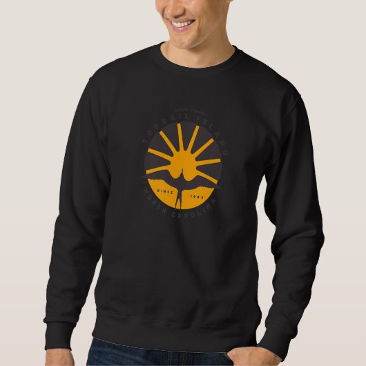 Sweatshirt Topsail Island NC Summertime Vacationing Sunrise S (Devant)