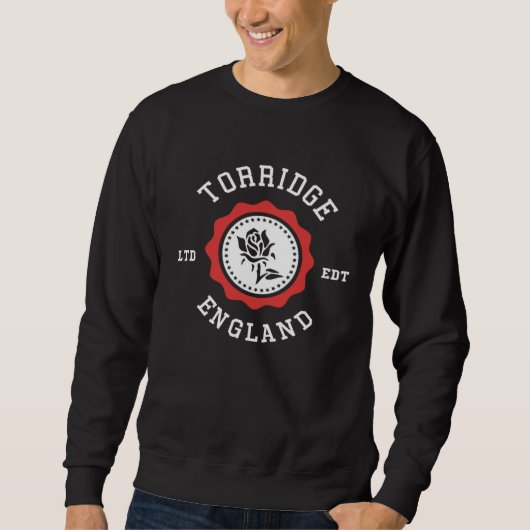 Sweatshirt TORRIDGE England Rose Badge (Devant)