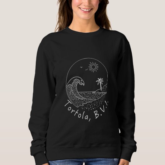 Sweatshirt Tortola B.V.I British Virgin Islands Souvenir Vaca (Devant)