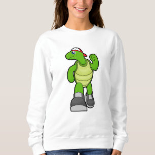 Sweatshirt Tortue à courir avec Casquette