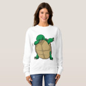 Sweatshirt Tortue à Hip hop Dance Dab (Devant entier)